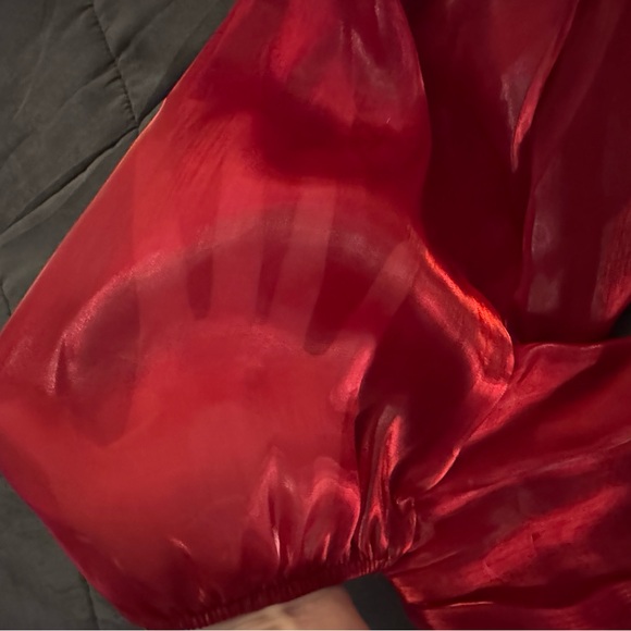 Chic Scarlet Puff Sleeve Baby Doll Mini Dress NWT 👠 - Picture 8 of 11